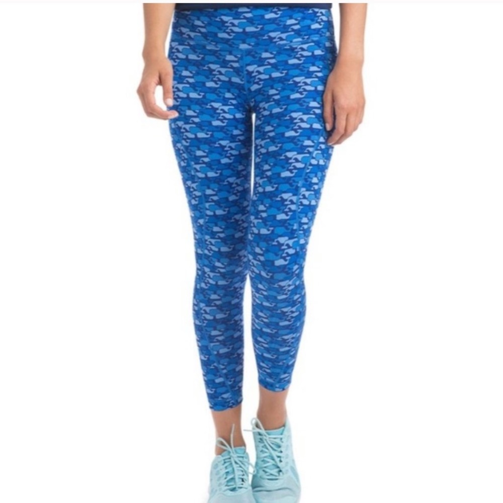 Vineyard Vines Performance Leggings Medium Whale